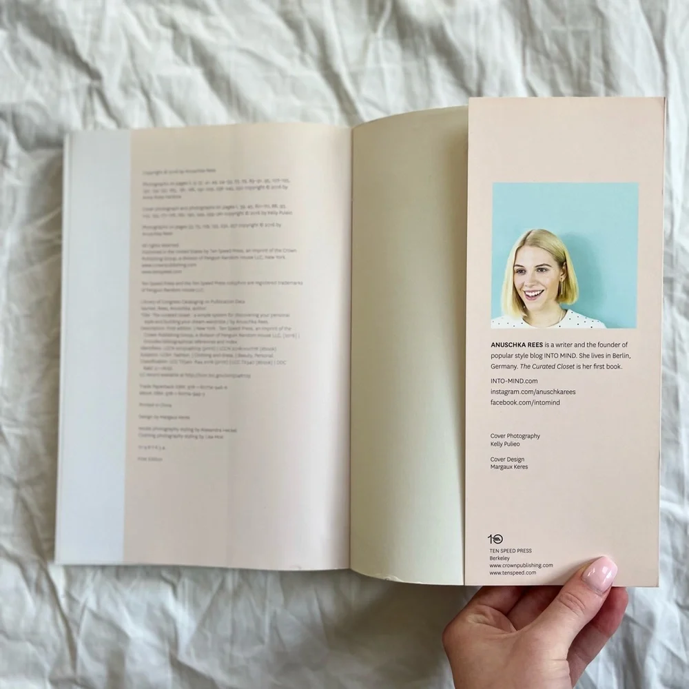 Anuschka Rees TheCurated Closet Book - Pink and Cream Cover Coffee Table Book